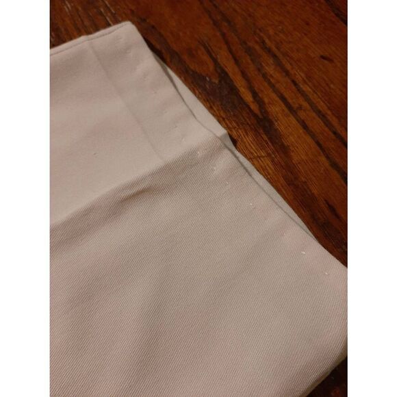 Size 14 Worthington Essential Cream Pleated Leg Rear Elastic Waist Trouser Pants - Picture 7 of 7